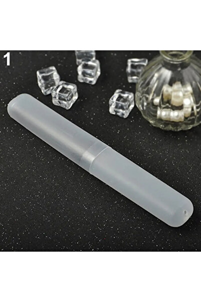 Choice صندوق فرشاة أسنان محمول شفاف مكون من قطعتين من رافيل، صندوق تخزين فرشا...