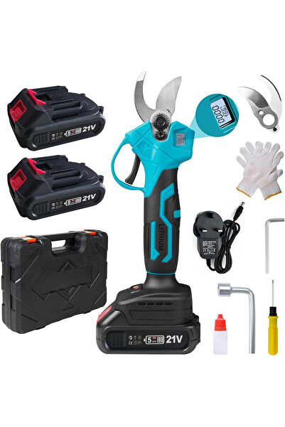 ZLH HITY مقصات تقليم كهربائية 21 فولت، مقصات تقليم للحدائق، مقصات بستنة