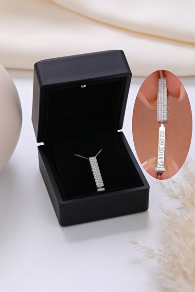 LOTUS JW Işıklı Kolye Kutulu Kişiye Özel Gümüş Aşk Kolyesi | 925 Ayar Gümüş Kolye