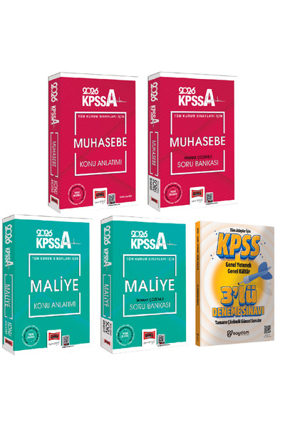 Yargı Yayınları 2026 KPSS-A Grubu Tüm Kurum Sınavları İçin Maliye ve Muhasebe...