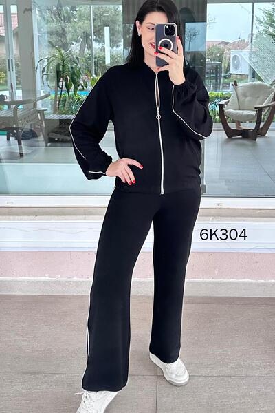 İnce Topuk Striped Modal Suit 6K304