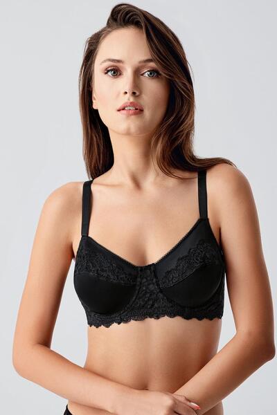 cotonhause Women's Shaping / Sculpting Black Bra – Lace Detailed Shaping Model C2T1N1843