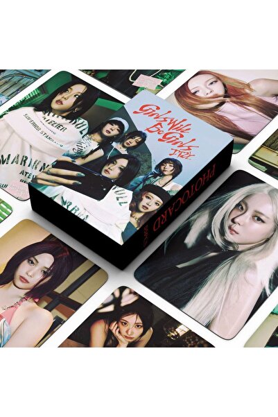 Kpop Dünyasi Σετ καρτών Lomo με τύπωμα διπλής όψης (55 τεμάχια) ITZY ''Girls ...