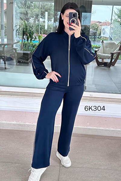 İnce Topuk Striped Modal Suit 6K304