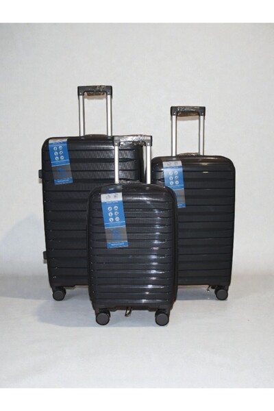 WDA 3-Piece Lightweight ABS Hard Shell Luggage Set – 360° Spinner Wheels, TSA Lock,