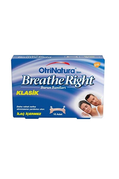 Breathe Right Normal Ciltler İçin Normal Boy Burun Bantı 10 Adet