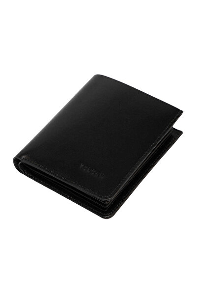 Tergan Black Genuine Leather Men's Wallet - S1Ce00001672-D33
