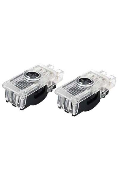 Generic 2-Piece LED Car Door Welcome Logo 3D Shadow Light for Mercedes-Benz