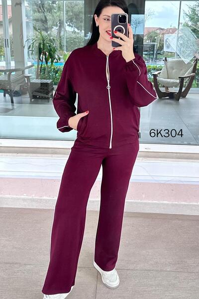 İnce Topuk Striped Modal Suit 6K304