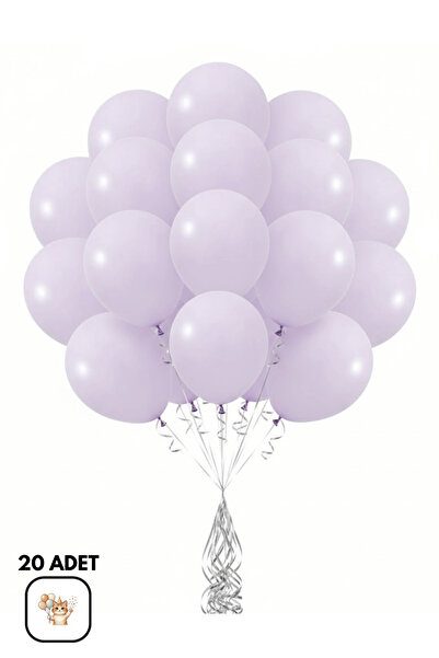 BALOMİS Makaron Mor Soft Balon Arka Plan Ve Mekan Süsleme Dekoru