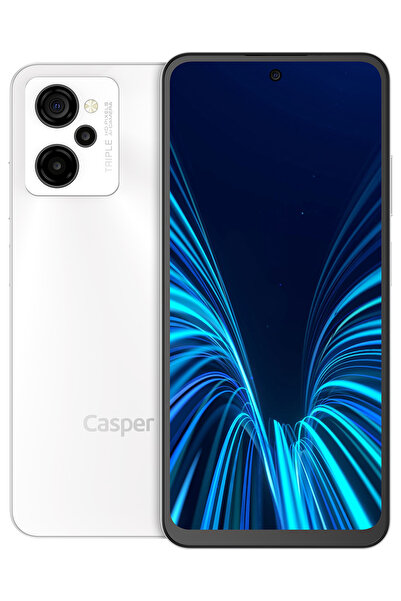 CASPER VIA M45 125GB 6GB+6GB VRAM Android Cep Telefonu Beyazı