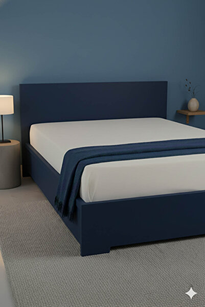 FAVORA 100% Cotton Ranforce Premium Double Elastic Fitted Sheet - Cream