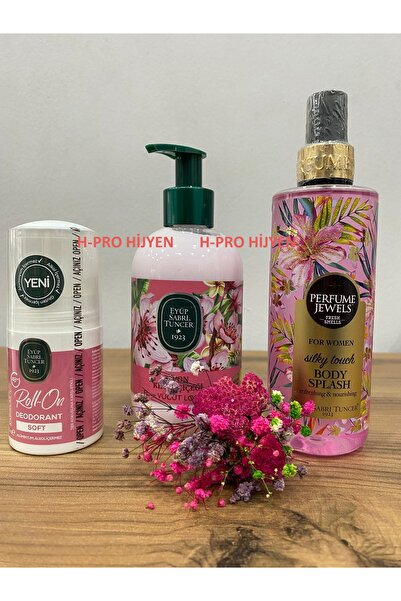 Eyüp Sabri Tuncer مجموعة العناية النسائية سيلكي، رول أون، لوشن، بخاخ للجسم