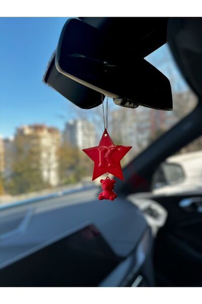 KUKO DESIGN Stellar Bear Charm Araba Dikiz Ayna Süsü | Ayıcık & Yıldız Model ...
