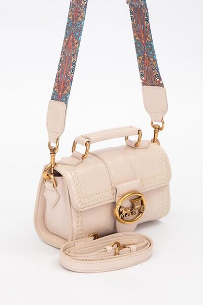 Levidor Premium Mink Speckle Detail Gray Shoulder Bag - 930429