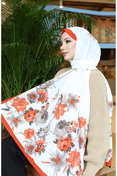 sefamerve Capri-Schal mit Blumenmuster 70346-03 Tile Ecru