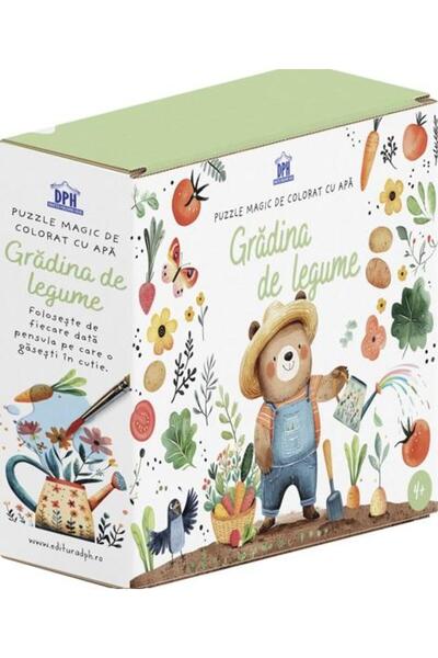 Didactica Publishing House Gradina de legume. Puzzle magic de colorat cu apa