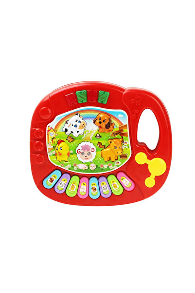 choice2 D red Kids Cartoon Piano Keyboard Game with Animal Sounds Flashing Li...