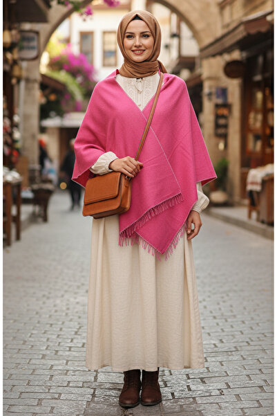 sefamerve Shoulder Shawl 1092-01 Pink