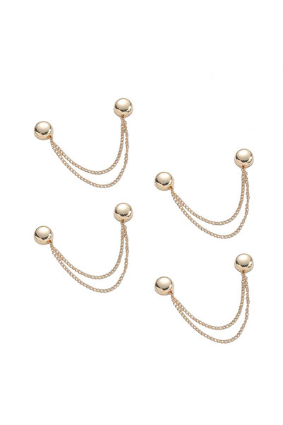 choice2 4 قطع ذهبية 4 قطع مشبك ملابس مغناطيسي متعدد الوظائف مع سلسلة أزرار مع...