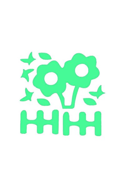 Yash Sticker fosforescent, Gardulet cu flori si fluturasi, pentru intrerupator sau priza, 10x10cm, culoar