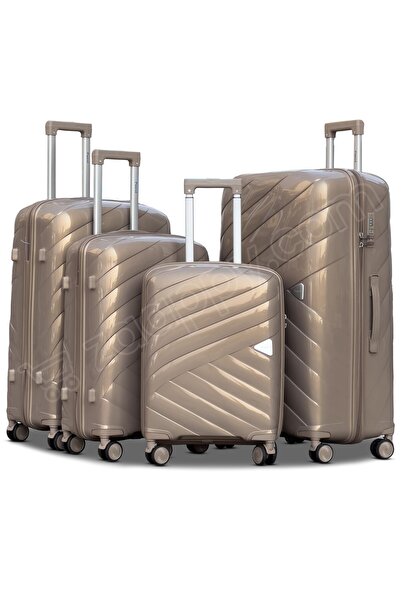 ZAAPPY Hard Shell Unbreakable Glossy PP 4PCS SET (20/24/28/32 Inch) Luggage, Lightweight, Suitcase