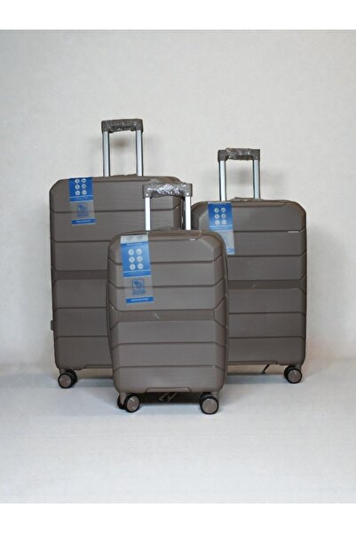 WDA مجموعة حقائب سفر متينة من 3 قطع مصنوعة من مادة ABS وخفيفة الوزن مع عجلات دوارة بزاوية 360 درجة