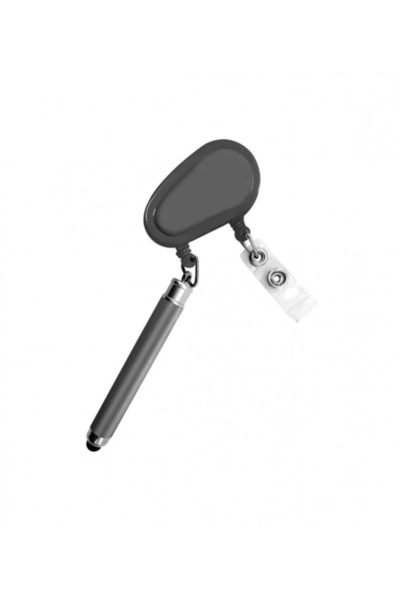 G Golden Case Stationery Set 3 pcs – Retractable Badge Reel with Pen & Stylus, Black