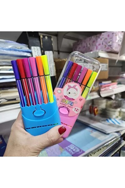 G Golden Case Set de papetărie - 12 markere tip evidențiator, culori vibrante...