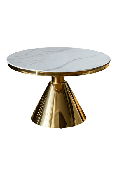 DacEnergy Coffee table, gold/white marble, GREIS TYPE 2
