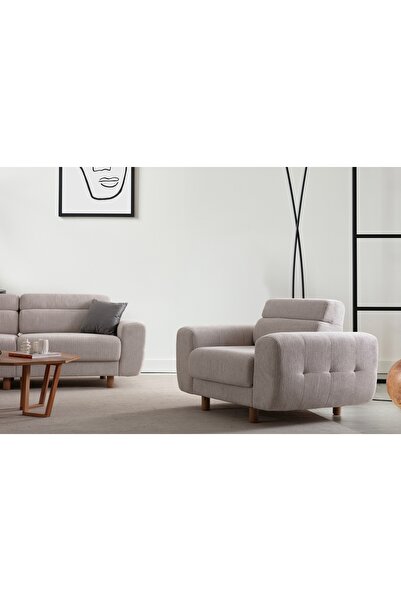 Vivense SİMİ TEKLİ KOLTUK, KÜL GRİ, 120 CM