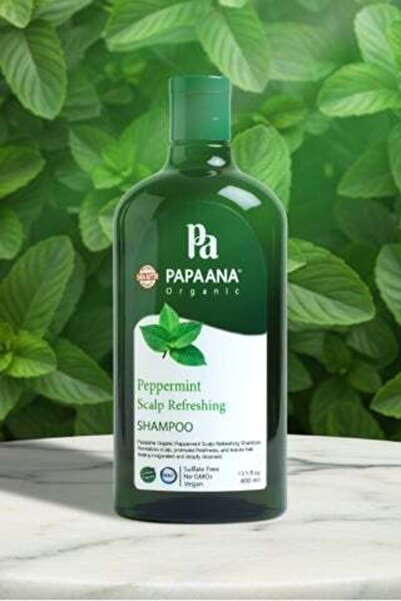 Papaana Organic Peppermint Scalp Refreshing Conditioner & Shampoo Bundle – 400ml each
