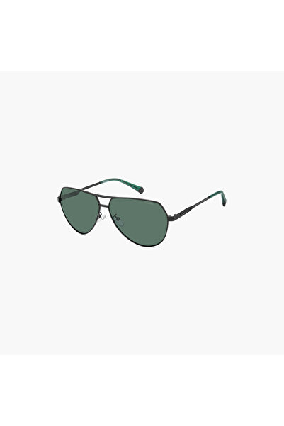 Polaroid Men's Polarized and UV Protected Green Lens 62 mm Pilot Sunglasses |...