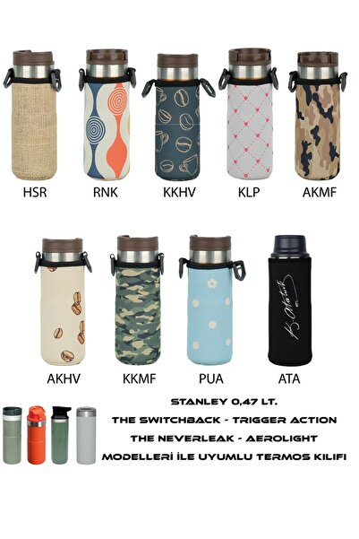 Safir Kamp Stanleye Travel Mug 0.47 Lt. ile Uyumlu Omuz Askılı Termos Kılıfı