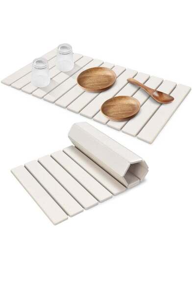 Arabest Quick Dry Collapsible Dish Mat, Match Any Countertop