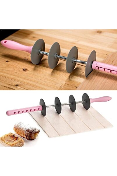 Generic Dought Roll Cutter Machine Silver/Pink