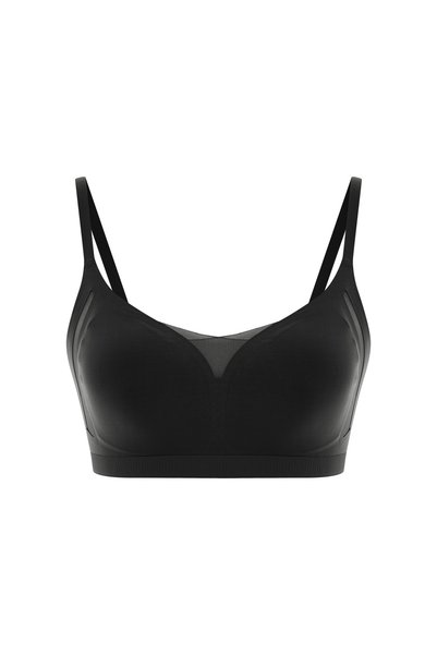 HNX Dikişsiz Balensiz Tül Detaylı Çıkarılabilir Pedli Bralette Toparlayıcı Sütyen Seti 3'lü Paket