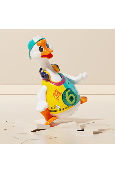 Ominii أوزة هيب هوب راقصة متعددة الألوان من سمارت كرافت، لعبة موسيقية ممتعة للأطفال، المقاس/الأبعاد: 25×20×15 سم