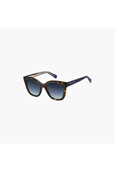Tommy Hilfiger Women's UV Protected Grey Azure Lens 52 mm Square Sunglasses |...