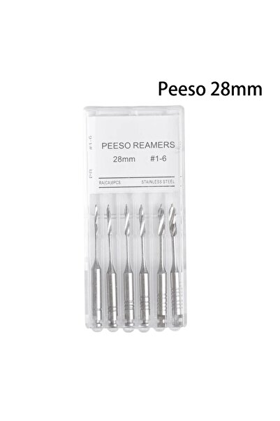 Choice3 بوابات بيسو لعلاج لب الأسنان مقاس 28 مم، 6 قطع/عبوة، مثقاب بيسو، ثقوب...