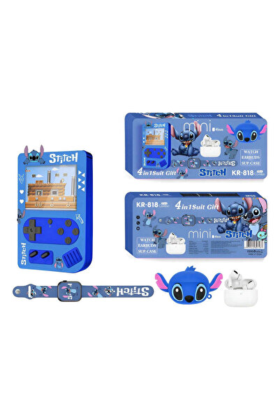 Tenzo Combinație pentru copii: Mini consolă portabilă + ceas inteligent Bluetooth + căști wireless