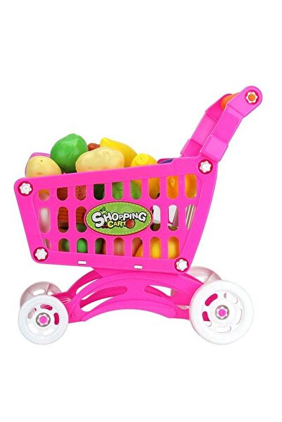 Türkiye عربة تسوق صغيرة من الفاكهة والخضروات مع عربة لعب الأدوار للأطفال 50.2x