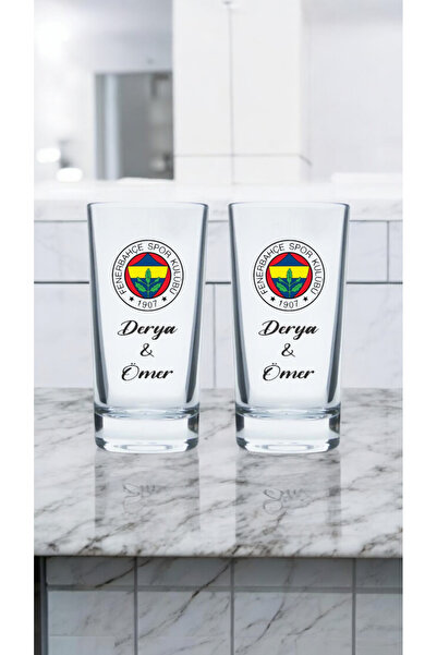 Broşürevim Kişiye Özel Tasarım Ve İsim Baskılı Rakı Limonata Meşrubat Bardağı...