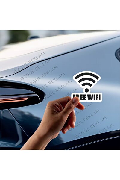 ÖZGÜL REKLAM free wifi ücretsiz wifi sticker Araba sticker Araç Sticker / Mot...