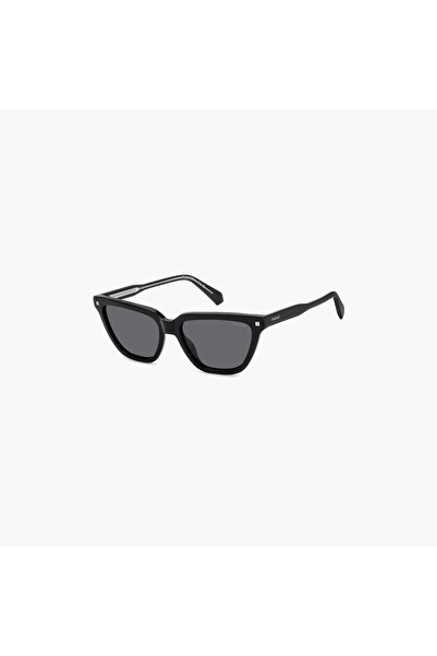 Polaroid Women's Polarized 55 MM Grey Rectangle Sunglasses