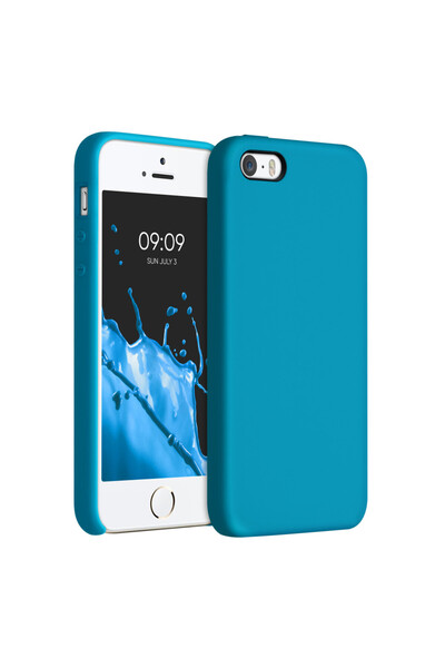 KWmobile Carcasă pentru iPhone 5 / iPhone 5s / iPhone SE, silicon, albastră, ...