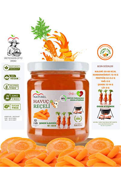 NATUREL HAVUÇ REÇELİ 550 GR