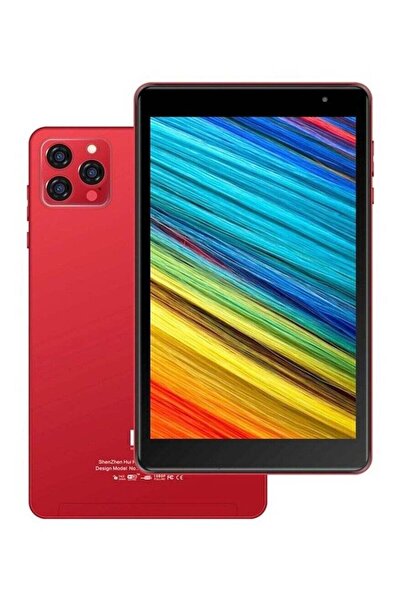 POPO تابلت P11 5G IPS Android 14 الذكي بشاشة 8 بوصة وذاكرة وصول عشوائي 8 جيجابايت وذاكرة تخزين 512 جيجابايت باللون الأحمر