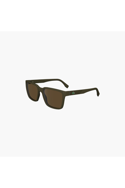 Lacoste 56 MM Brown Rectangle Sunglasses | L6011S