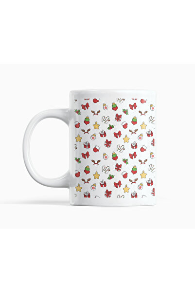 Nino Store Christmas Themed Porcelain Mug – 300 ml Double-Sided Printing (Gift)